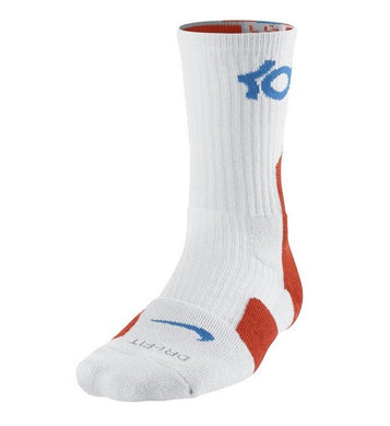 Nike Elite KD Basketball Crew Socks White