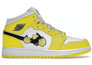 Jordan 1 Mid Dynamic Yellow Floral (GS)
