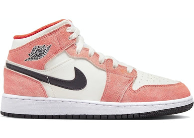Jordan 1 Mid SE Orange Suede (GS)