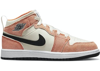 Jordan 1 Mid SE Orange Suede (PS)