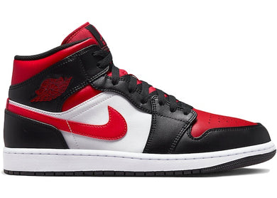 Jordan 1 Mid White Black Red (2022)