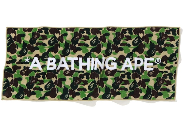 BAPE ABC Camo Sports Towel Green