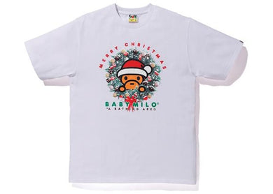 BAPE Christmas Baby Milo T-Shirt White