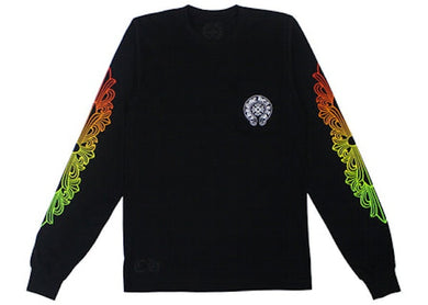 Chrome Hearts Floral Sleeve Gradient L/S Black