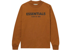 FEAR OF GOD ESSENTIALS Kids L/S Brown