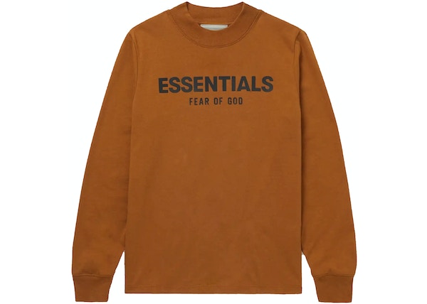 FEAR OF GOD ESSENTIALS Kids L/S Brown