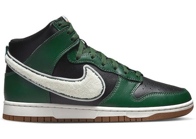 Nike Dunk High Chenille Swoosh Black Green