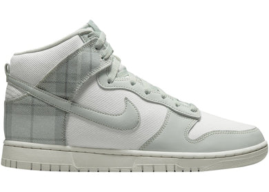 Nike Dunk High SE Tartan Plaid White Light Green