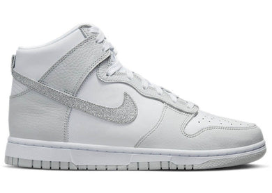 Nike Dunk High Silver Glitter Swoosh (W)