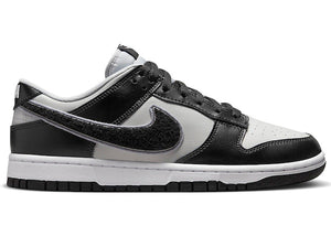 Nike Dunk Low Chenille Swoosh Black Grey