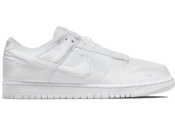 Nike Dunk Low Dover Street Market Triple White Velvet