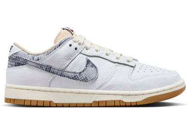 Nike Dunk Low Washed Denim White Midnight Navy