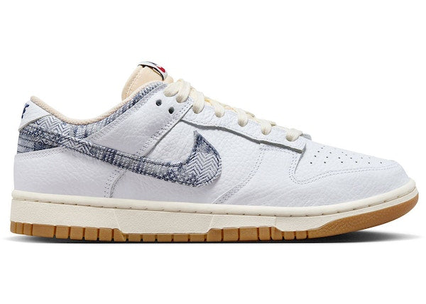 Nike Dunk Low Washed Denim White Midnight Navy