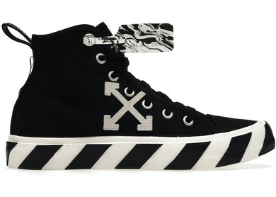 OFF-WHITE Vulcanised Mid Top Black White