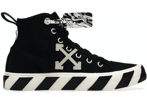 OFF-WHITE Vulcanised Mid Top Black White