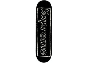 Supreme KAWS Chalk Logo Skateboard Deck Black