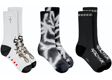 Travis Scott Cactus.World Socks Trio Multicolor