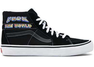 Vans Sk8-Hi Supreme Fuck the World Black