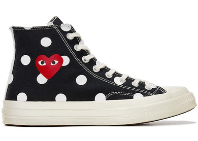 Converse Chuck Taylor All-Star 70 Hi Comme des Garcons PLAY Polka Dot Black