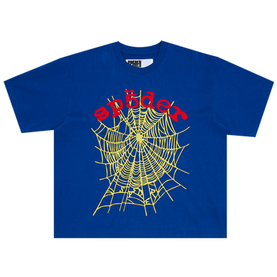 Sp5der OG Logo V2 HW T-Shirt Blue