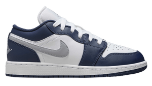 Air Jordan 1 Low'Midnight Navy Wolf Grey (GS)