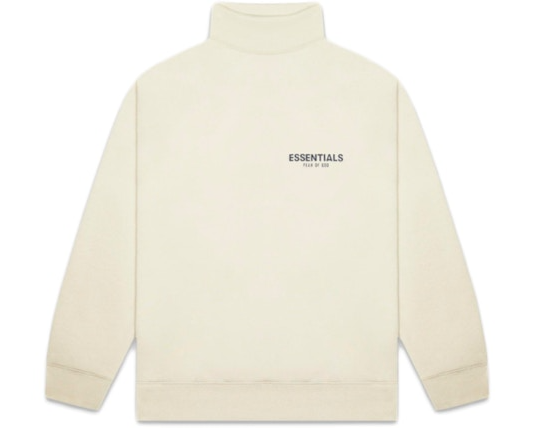 FEAR OF GOD ESSENTIALS Mockneck Sweatshirt Buttercream
