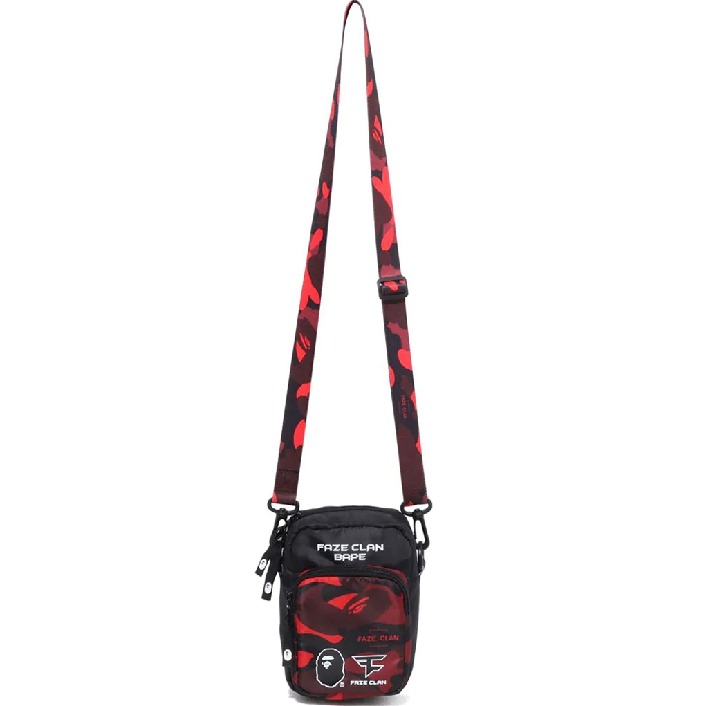 BAPE x Faze Clan Gadget Pouch Red Camo