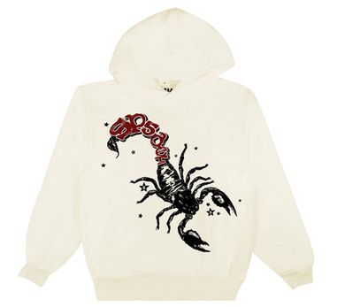 Sp5der x Mariah The Scientist Scorpion Hoodie Cream