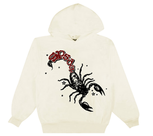 Sp5der x Mariah The Scientist Scorpion Hoodie Cream