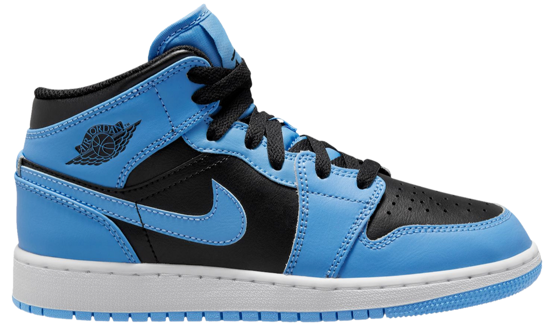 Jordan 1 Mid University Blue Black (GS)