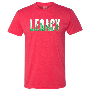 LEGACY NYC Skyline Christmas 2022 T-Shirt Red