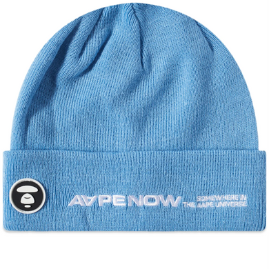AAPE by A Bathing Ape AAPE Logo Beanie Blue
