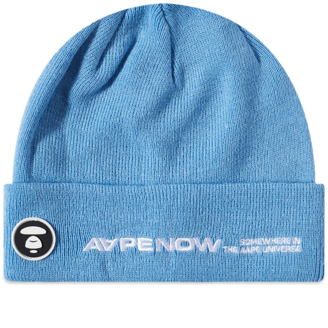 AAPE by A Bathing Ape AAPE Logo Beanie Blue