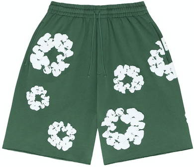 Denim Tears Cotton Wreath Shorts Green