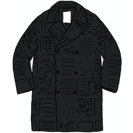 Supreme Military Trench Coat Black