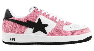 A Bathing Ape Bape Sta FS-001 Low Pink Snake
