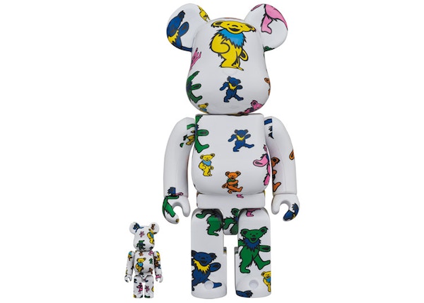 Bearbrick x Grateful Dead (Dancing Bear) 100% & 400% Set