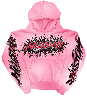 Hellstar Studios Brainwashed Hoodie without Brain Pink