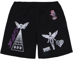 Juice Wrld Hieroglyphic Shorts Black