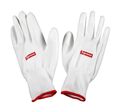Supreme Rubberized Gloves White