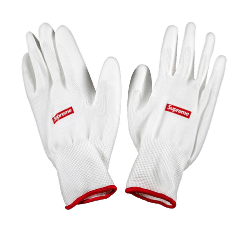 Supreme Rubberized Gloves White