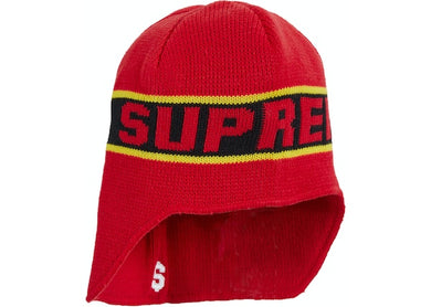 Supreme Earflap Beanie Red