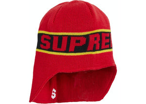 Supreme Earflap Beanie Red