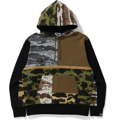 BAPE Crazy Camo Pullover Hoodie Multi
