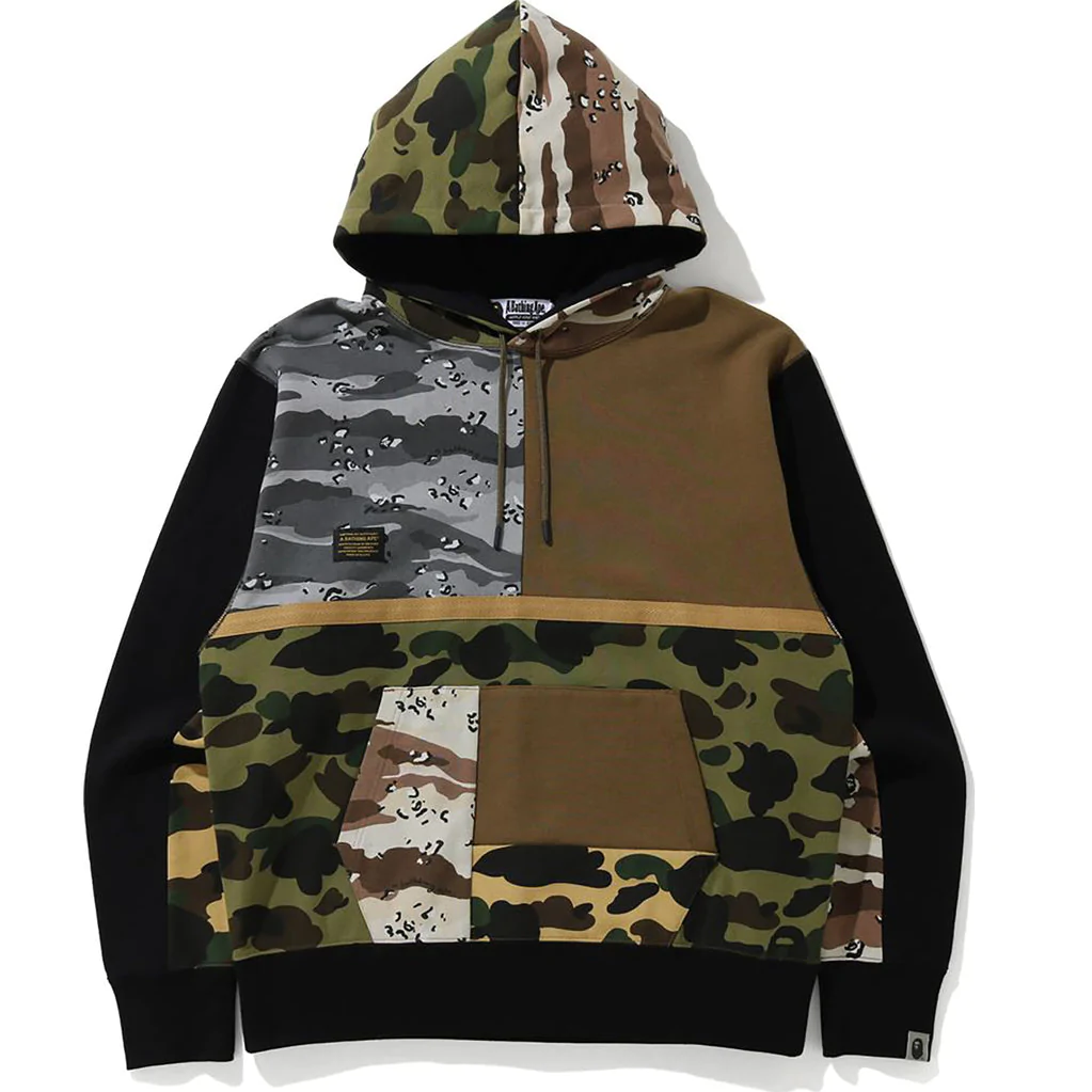BAPE Crazy Camo Pullover Hoodie Multi