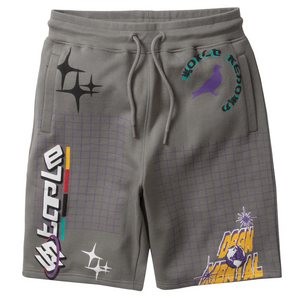 Staple Addison Sweatshort Grey