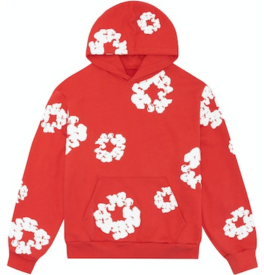 Denim Tears Cotton Wreath Hoodie Red