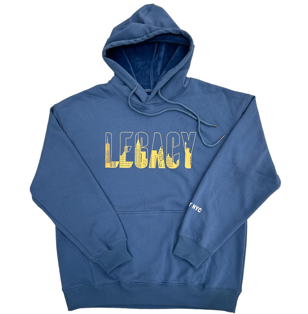 LEGACY NYC Skyline Hoodie v2 Navy/Gold