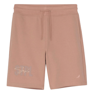Staple Script Embroidered Sweatshort Khaki