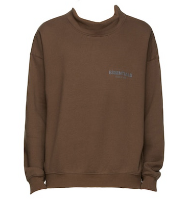 FEAR OF GOD ESSENTIALS Mockneck Sweatshirt Rain Drum